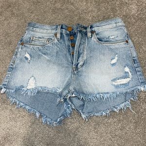 Black NYC Jean Shorts